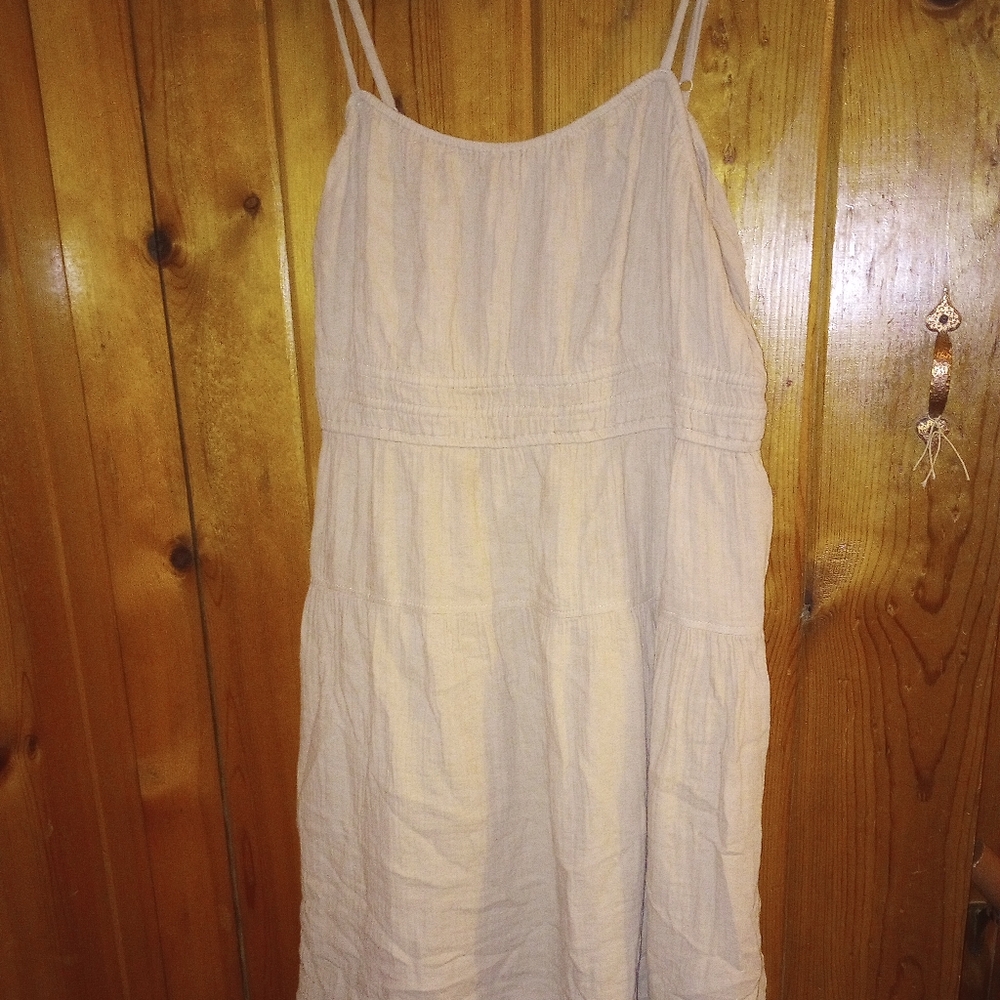 Old Navy Linen Blend Dress, 2X, Beige
